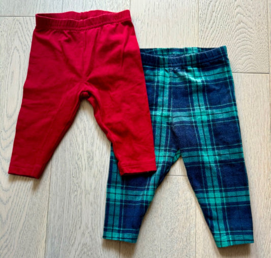 2 pack-Holiday 6 month pants, Kids 6 Month (3-6M)