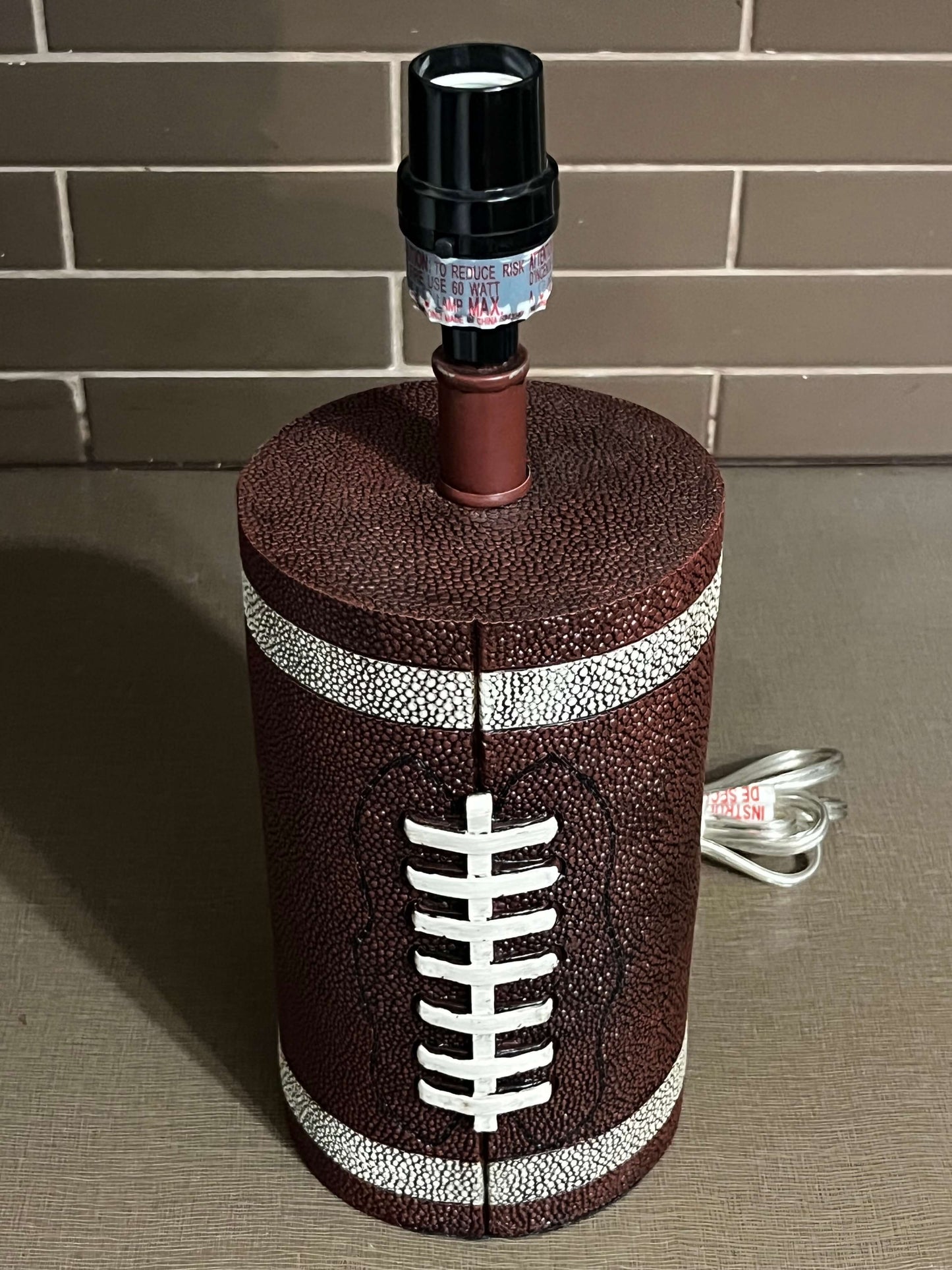 NWOT Set of Matching Football Table Lamps (2)