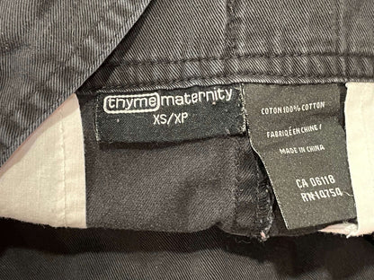 Black Maternity Overalls, size X-Small, Maternity XS (0-2)