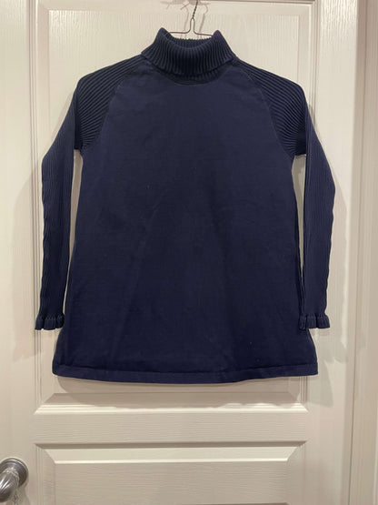 Solid Navy Blue L/S Maternity Turtleneck, size Small , Maternity S (4-6)