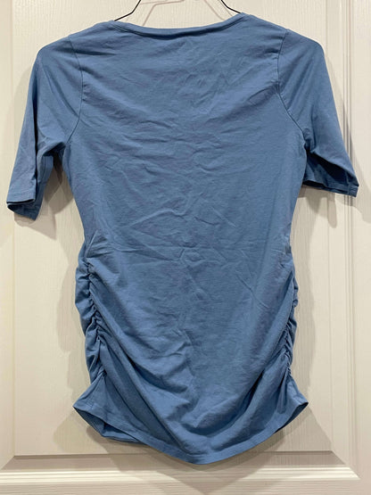 Motherhood Maternity, Solid Blue Maternity T-shirt, size Small, EUC, Maternity S (4-6)