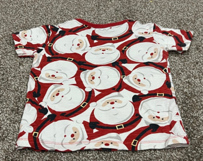 Santa S/S t-shirt, size 82 EU (~18mos), but fits big , Kids 24 Month (18-24M)