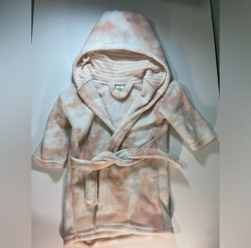 Modern Baby Robe - Hooded with attached belt, Kids 9 Month (6-9M)