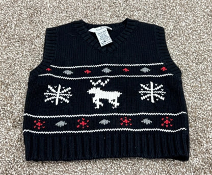 Knit Christmas Holiday Vest, size 18 months, Kids 18 Month (12-18M)