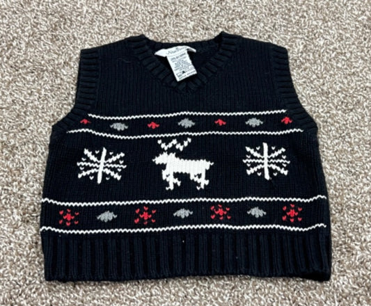 Knit Christmas Holiday Vest, size 18 months, Kids 18 Month (12-18M)
