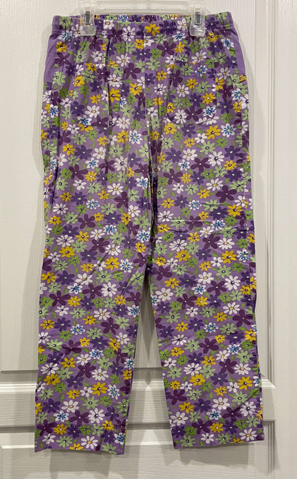 Cute Maternity Pants with Floral Pattern, size Small, Maternity S (4-6)