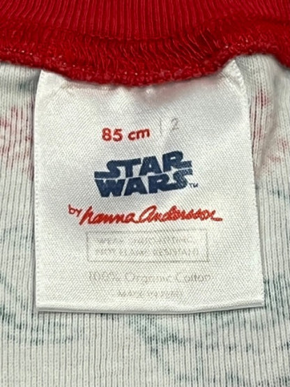 Hanna Andersson collection, Star Wars one-piece pajamas, 'Ugly Christmas' print PJ’s, size 2, VGUC, Kids 2T