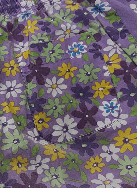 Cute Maternity Pants with Floral Pattern, size Small, Maternity S (4-6)