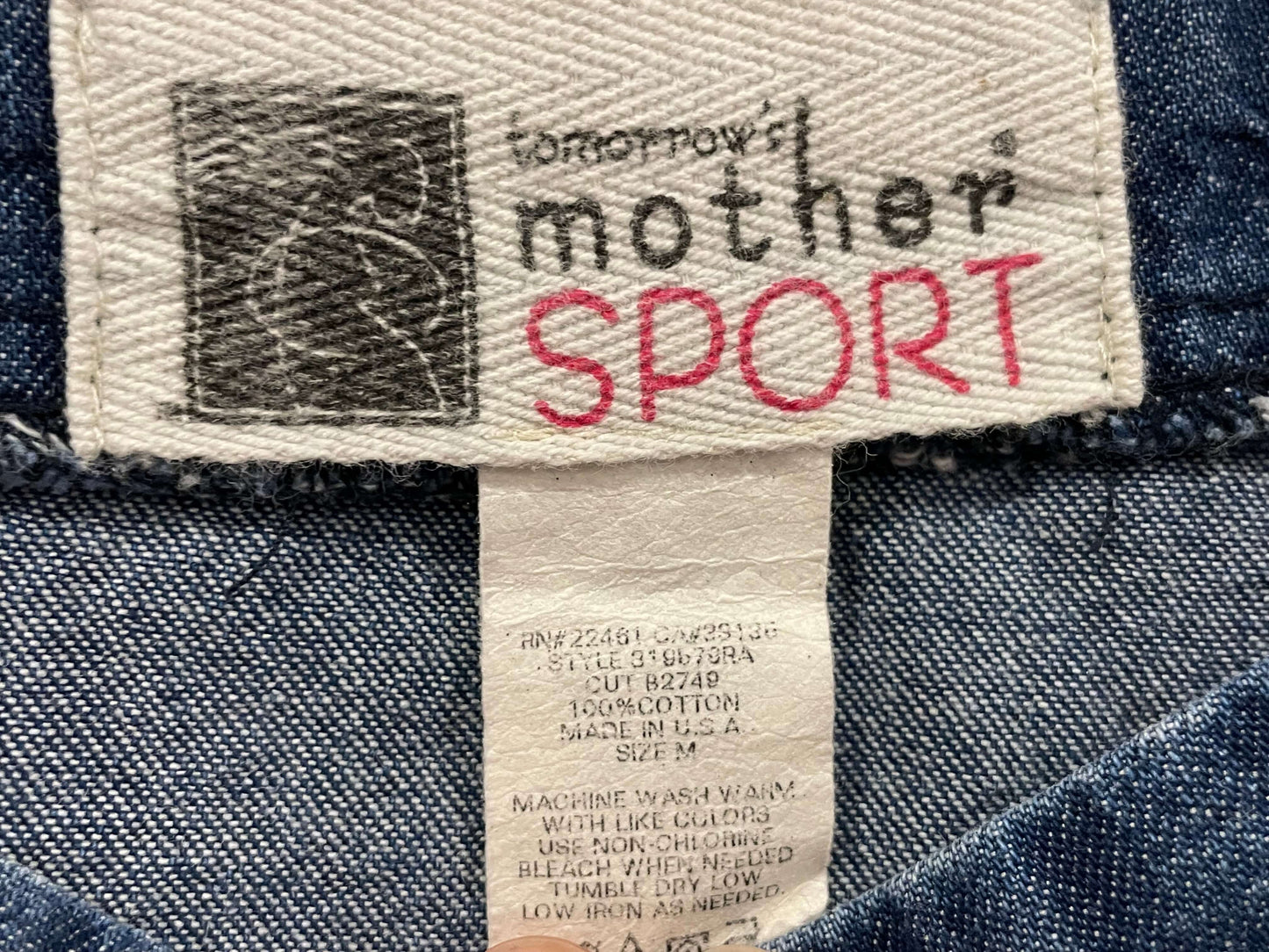 Tomorrow’s Mother Sport short Denim dress, size Medium, Maternity M (8-10)