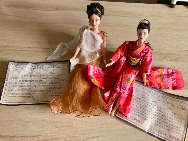 Athens and Japan Princess Barbies