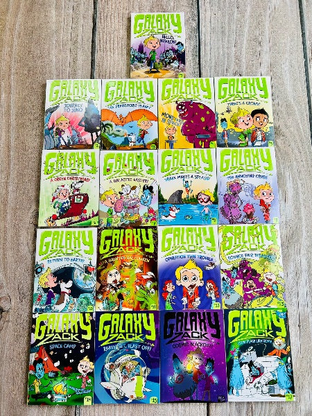 Galaxy Zack chapter books 1-17 collection set, excellent-excellent condition