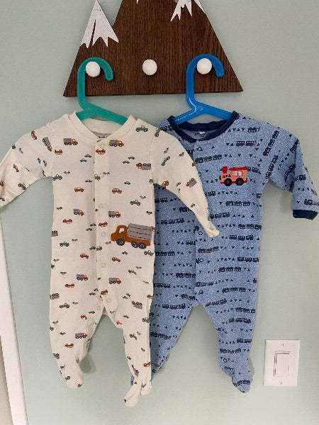 Cotton Footie Pajamas, 9 months , Kids 9 Month (6-9M)