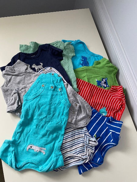 Bundle of 9 summer bodysuits, 3 months , Kids 3 Month (0-3M)