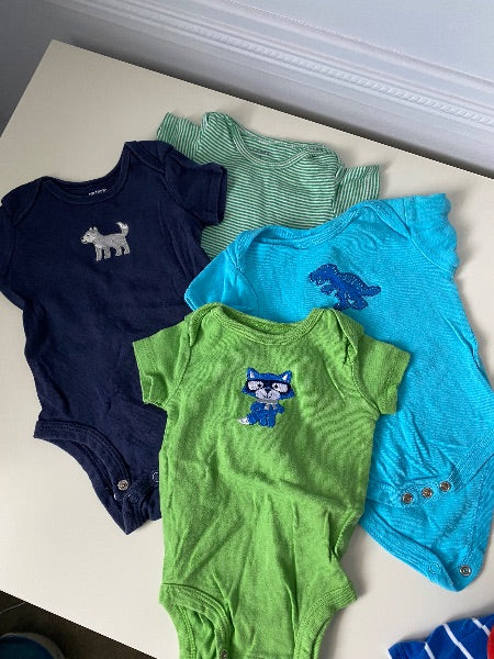 Bundle of 9 summer bodysuits, 3 months , Kids 3 Month (0-3M)