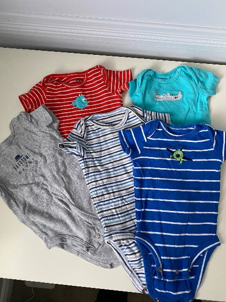 Bundle of 9 summer bodysuits, 3 months , Kids 3 Month (0-3M)