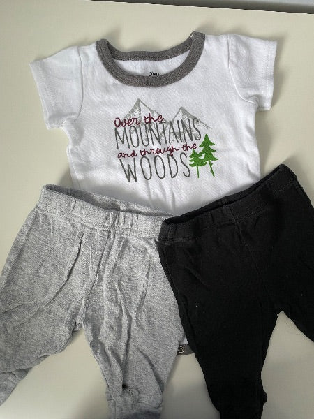 Mountain Outfit, 3 months , Kids 3 Month (0-3M)