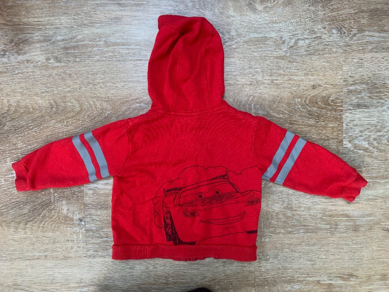 Lightening McQueen Zipper Hoodie Size 2T