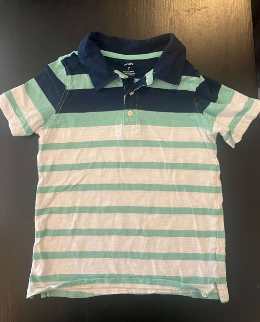 Striped polo shirt , Kids 7 & 8