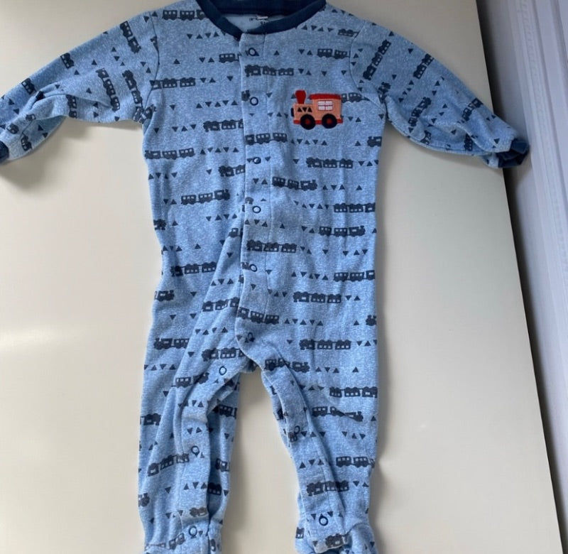 2 Cotton Footie Sleepers, 9 months , Kids 9 Month (6-9M)