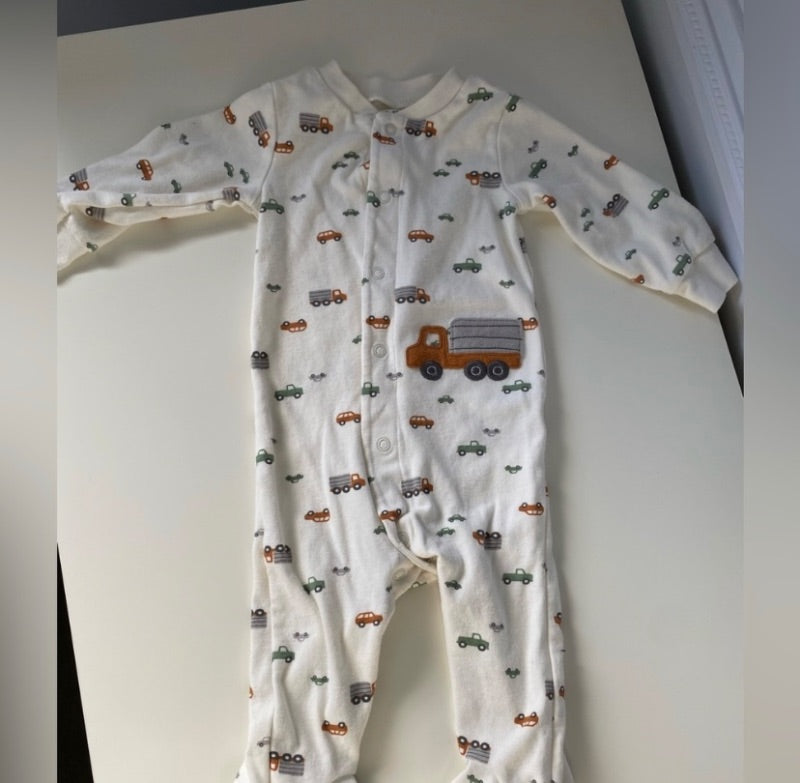 2 Cotton Footie Sleepers, 9 months , Kids 9 Month (6-9M)