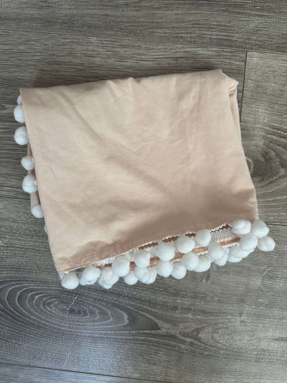 NEW Peach Pom Pom Blanket