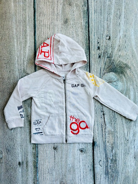 Gap Kids size 3T girls french terry zip up hoodie, zip up sweater, like new, Kids 3T