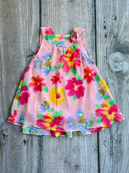Koala Kids size 3T girls sleeveless floral organza dress, like new, Kids 3T