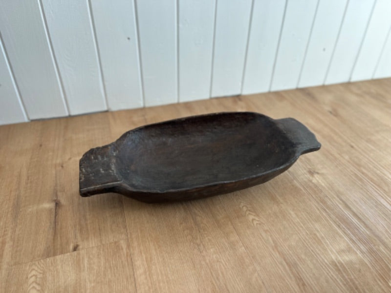 Newborn Photography Props - Rustic Bowl with Handles