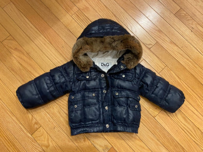 VGUC, D & G Junior Winter Coat, size 9-12mos, Kids 12 Month (9-12M)
