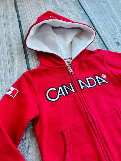 Official Olympic Team Canada hooded sweater (Hudson’s Bay) size 3T and Joe Fresh size 3T Canada matching joggers, like new, Kids 3T