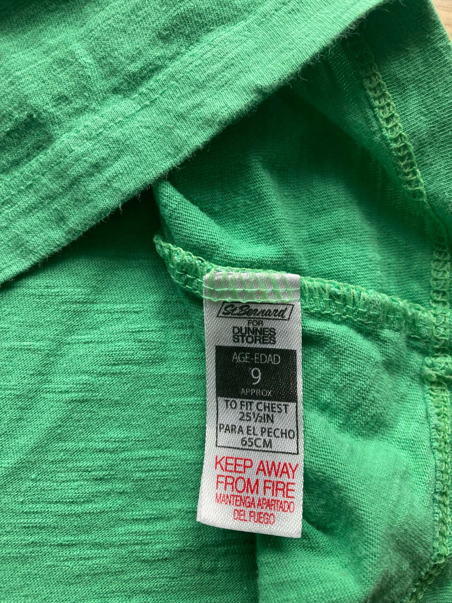 St. Patrick Clover Shirt, Size 6-9, Kids 7