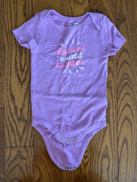 Joe Fresh 12-18M purple onesie