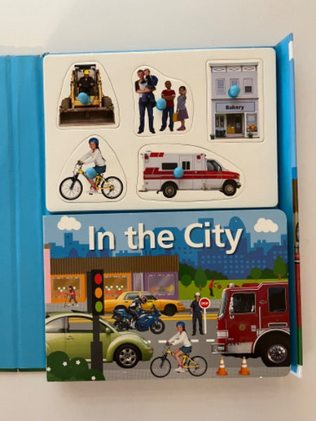 In The City Book with Puzzle Pieces