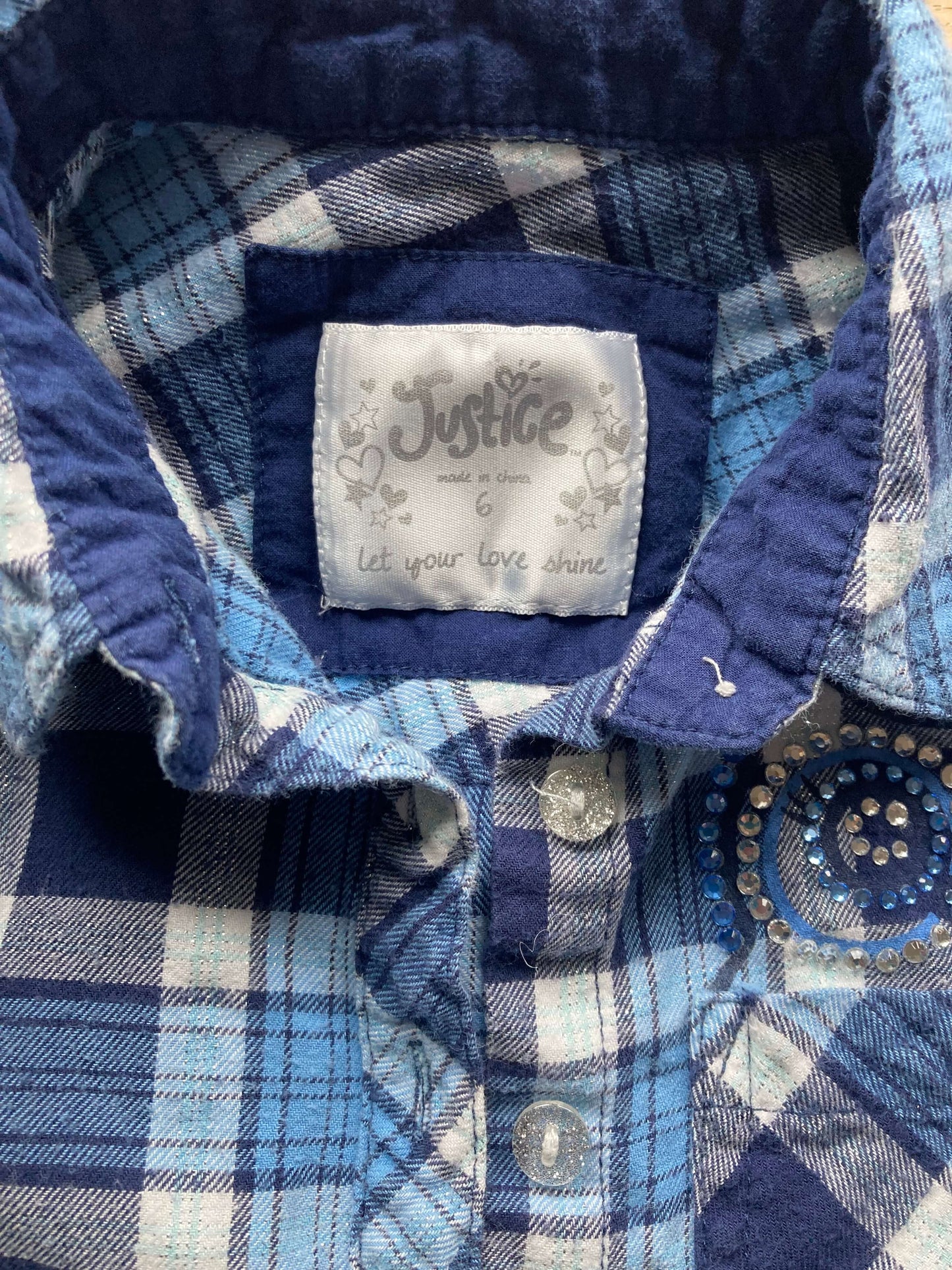 Plaid Flannel Shirt, Size 6, Kids 6/6X