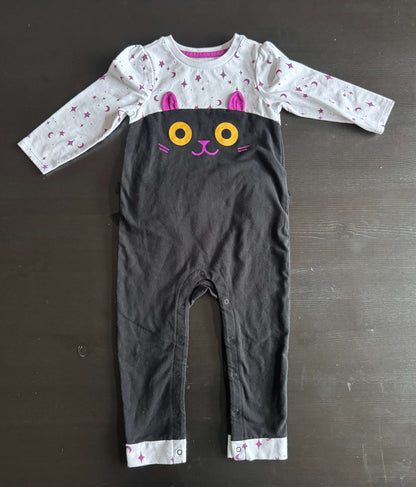 Cat & Jack Halloween girls black cat jumper , Kids 18 Month (12-18M)
