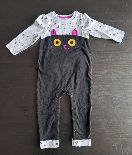 Cat & Jack Halloween girls black cat jumper , Kids 18 Month (12-18M)