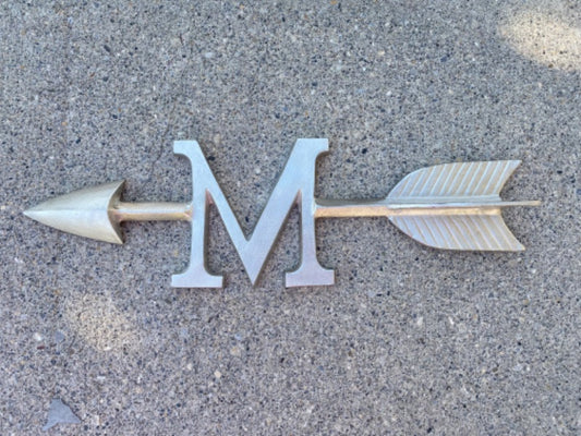 “M” Initial Metal Wall Art