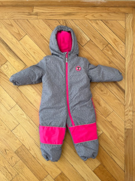 Grey/Pink Onesie Snowsuit (Size 3T)