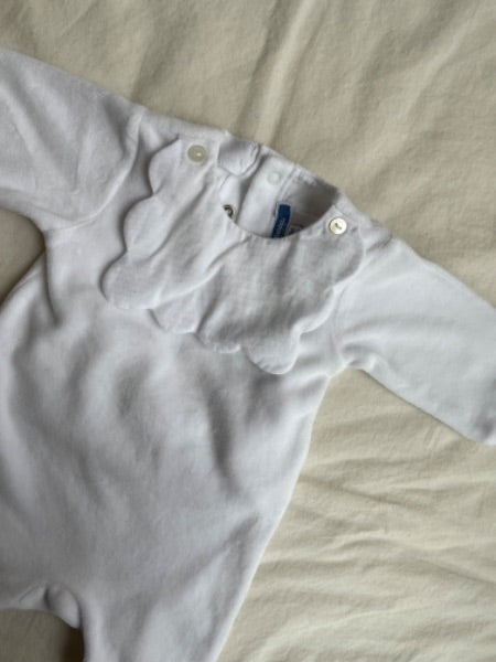 Jacadi White Winter Pyjama 3m, Kids 3 Month (0-3M)