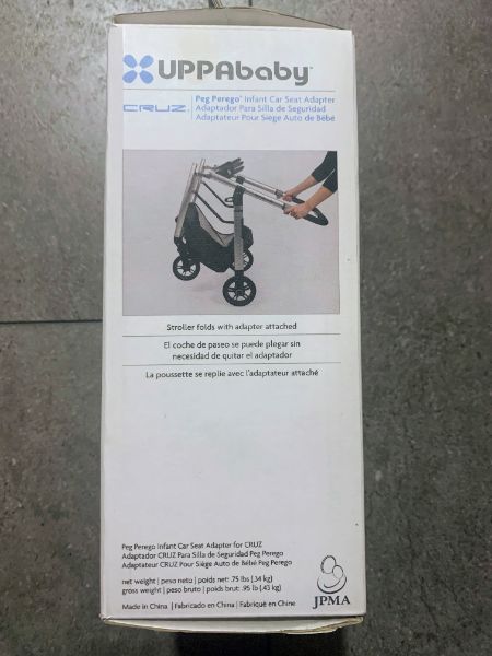 Peg Perego Infant Car Seat Adapter for UPPAbaby Cruz Stroller, Retails $40