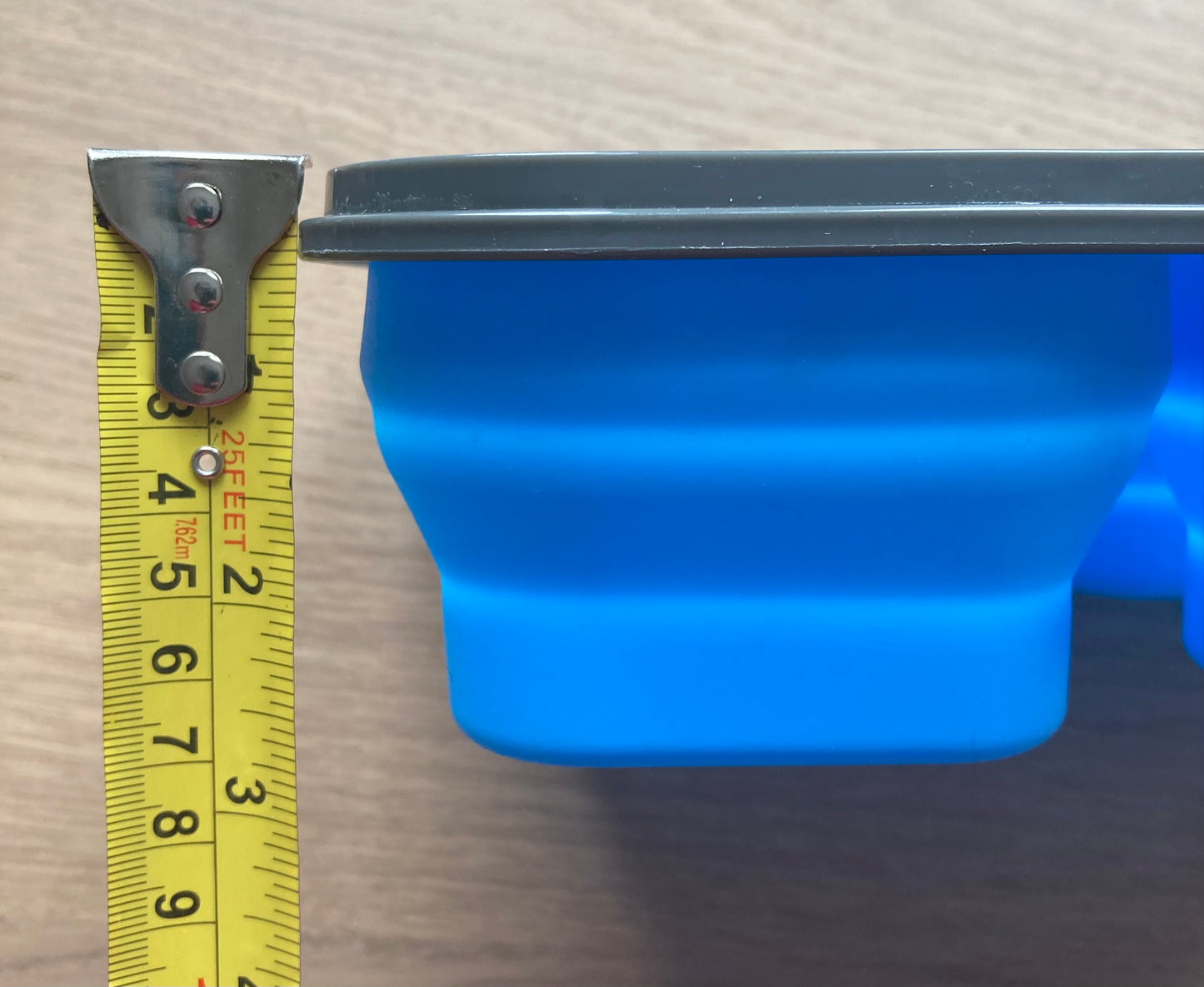 Foldable Silicone Lunch Box in Blue #2