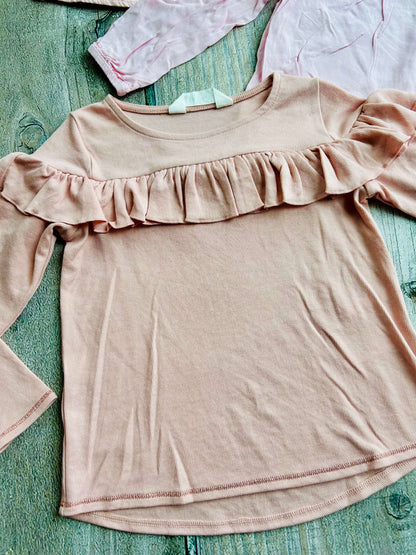 H&M size 2-3yrs, size 2-4yrs and BabyGap size 2yrs girls bundle of 3 pink blouse tops, Kids 2T