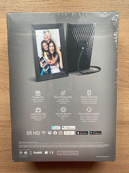 NEW Smart Photo Frame 10.1 inch Black ($220)