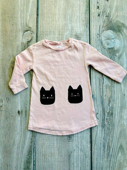 BabyGap size 3T girls french terry kitty pockets dress, Kids 3T
