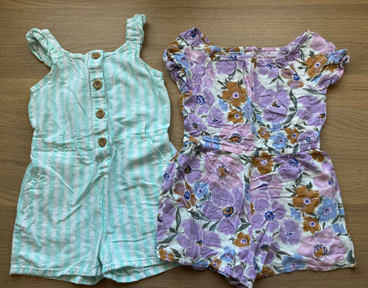 Bundle 2 Rompers, Size 6, Kids 6/6X