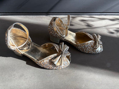 Disney Princess Gold Glitter Heels Size 11, Shoes 11 (Toddler:2-4yr)