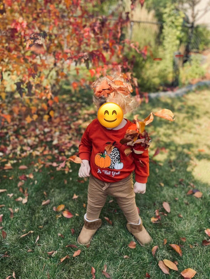 "It's Fall Ya'll" Long Sleeve One Piece Fall Romper Baby Girl 12-18 Months , Kids 18 Month (12-18M)