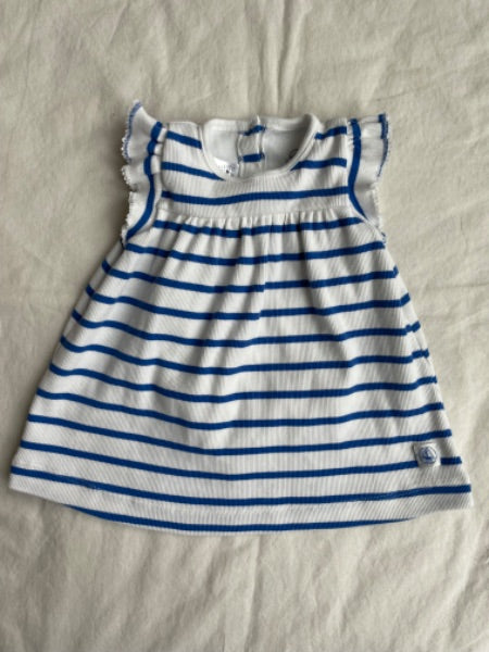 Summer Dress Petit Bateau with built in onesie 6M, Kids 6 Month (3-6M)