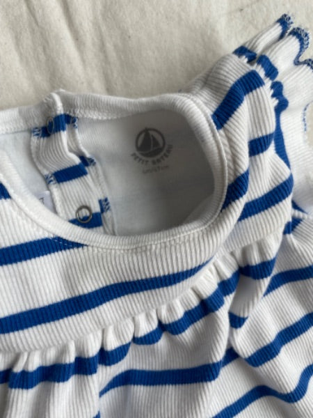 Summer Dress Petit Bateau with built in onesie 6M, Kids 6 Month (3-6M)