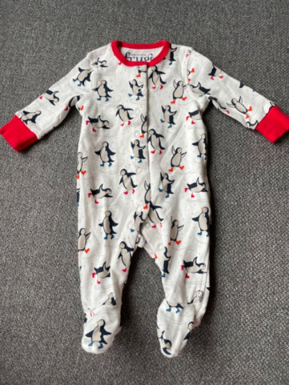 Frugi 🇬🇧 (UK Brand) - Penguin PJ set, never worn, Kids 3 Month (0-3M)